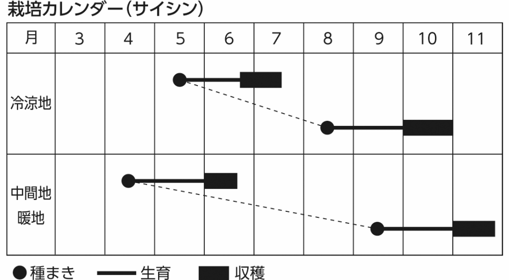 栽培カレンダー9月